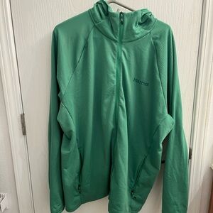 Marmot Teal Textured Hoodie